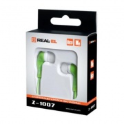 Навушники REAL-EL Z-1007 Green/White