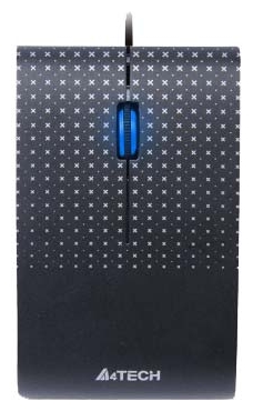 Мишка A4Tech D-120-1 HOLELESS black, USB