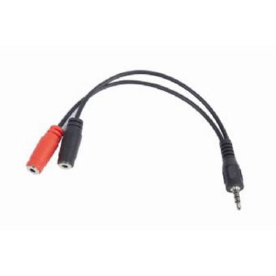Перехідник Jack 3.5mm папа/2х3.5mm мама Cablexpert (CCA-417)                    