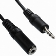 Кабель звуковий подовжувач AUDIO 3.0 м Vinga (VCPDCJ35MF3BK) (подходит для наушников, линейного выхо
