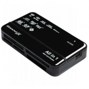 Картрідер USB Grand-X CRX05Black multi All-in-One 64Gb to 2Tb SDXC USB 2.0, черный, M2, miniSD, 