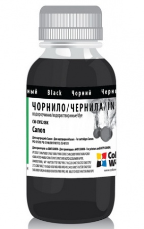 Чорнило ColorWay Canon PG-37/40/50/510/512, PGI-5/520/425, CLI-8/521/426, Black, 100 ml (CW520BK01)