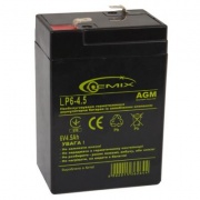 Батарея до ПБЖ 6В 4,5Ач Gemix / LP6-4.5 /  ШxДxВ 70x46x100