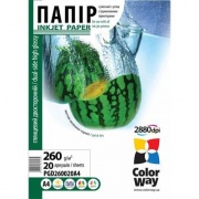 Папір ColorWay глянцевий двосторонній 260г/м, A4, 20 л, ПГД260-20 (PGD260020A4)