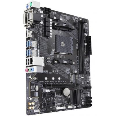 Мат.плата (A320) Gigabyte GA-A320M-S2H V2, B350, 2xDDR4, Int.Video(CPU), 4xSATA3, 1xM.2, 1xPCI-E