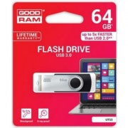 Флеш накопичувач USB 64 Gb GOODRAM Twister Black USB 3.0 (UTS3-0640K0R11)