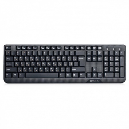 Клавіатура REAL-EL 500 Standard, USB,  black