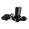 Концентратор USB 2.0 Lapara LA-UH7315 7x port Black с блоком питания черный