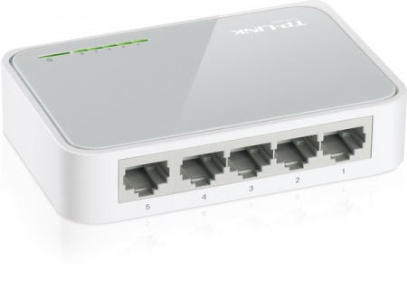 Комутатор мережевий TP-LINK TL-SF1005D 5 LAN 10/100 Mb, Unmanaged	