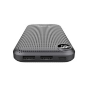 Батарея універсальна 10000 mAh, ColorWay Slim LCD, Black (CW-PB100LPH2BK-D)