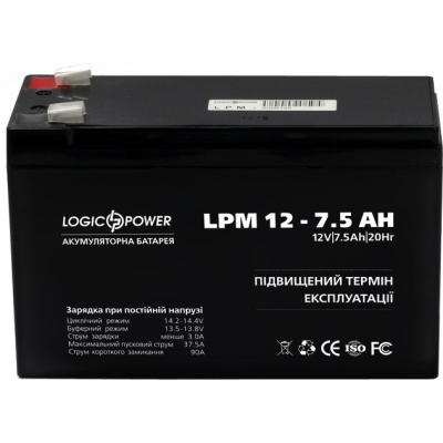 Батарея до ПБЖ 12В 7,5Ач LogicPower LPM 