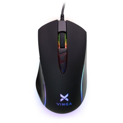 Мишка Vinga MSG-180 Black Провідні, Геймерські,(max) - 4800 dpi