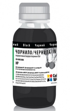 Чорнило ColorWay HP 121/122/134/135/136/141/177/178, Black, 100 ml (CW-HW350BK01)