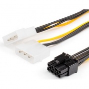 Перехідник живлення 2x4pin*8pin для ВИДЕОКАРТ