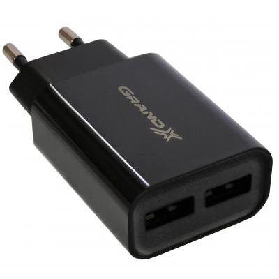 Зарядний пристрій 5v 2.4A USB Grand-X CH-45 2USB 