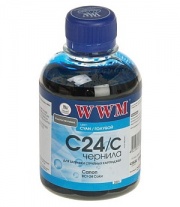 Чорнило WWM Canon BCI-24 (Cyan) C24/C, 200 г